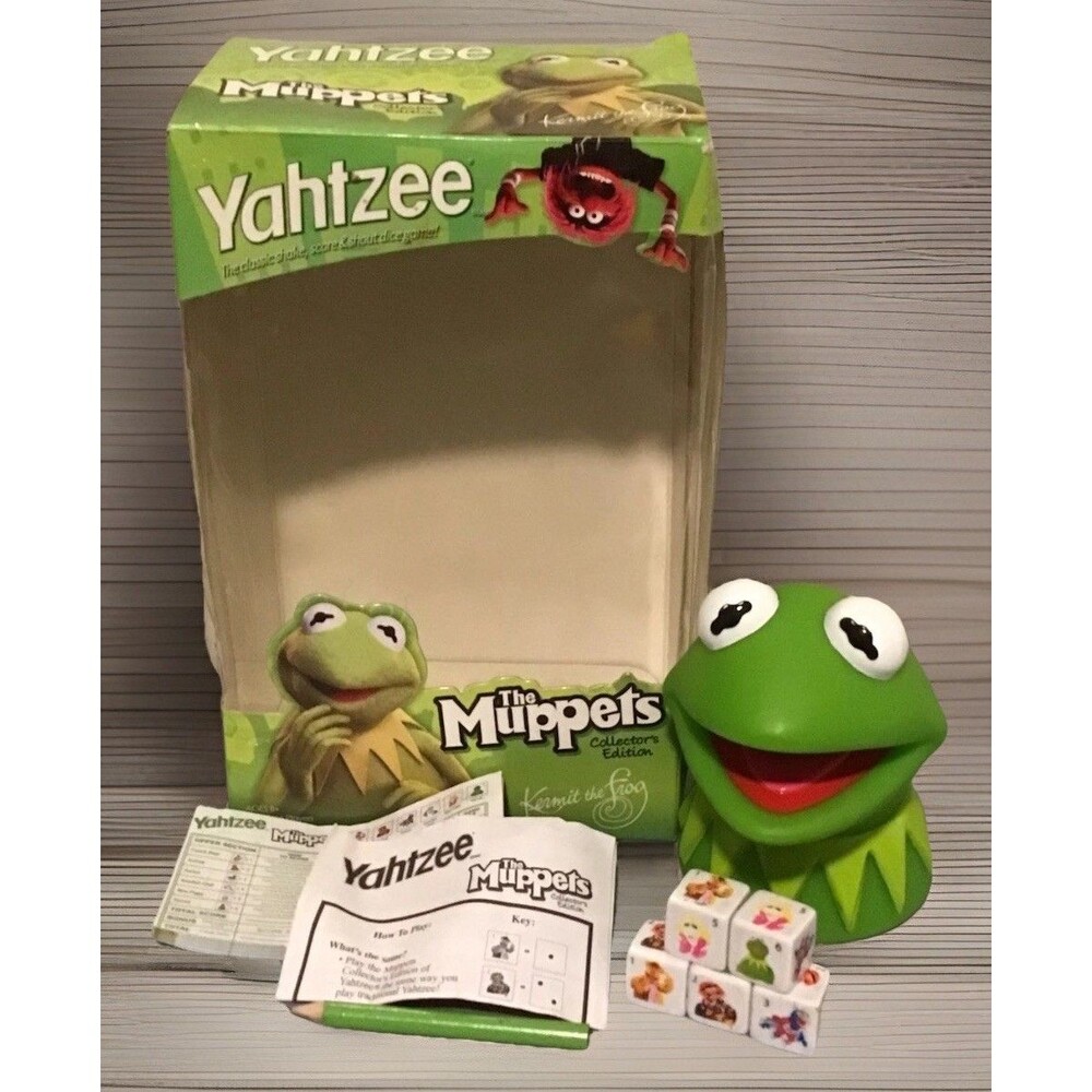 Hasbro The Muppets Yahtzee Collector's Edition 2010 Kermit the Frog Complete